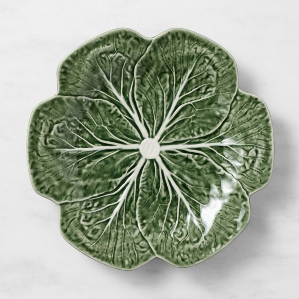 Bordallo Pinheiro Cabbage Dinner Plate Green